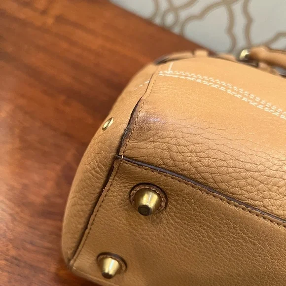 Coach Hampton Braided Pebbled Leather Bag - Picture 8 of 15